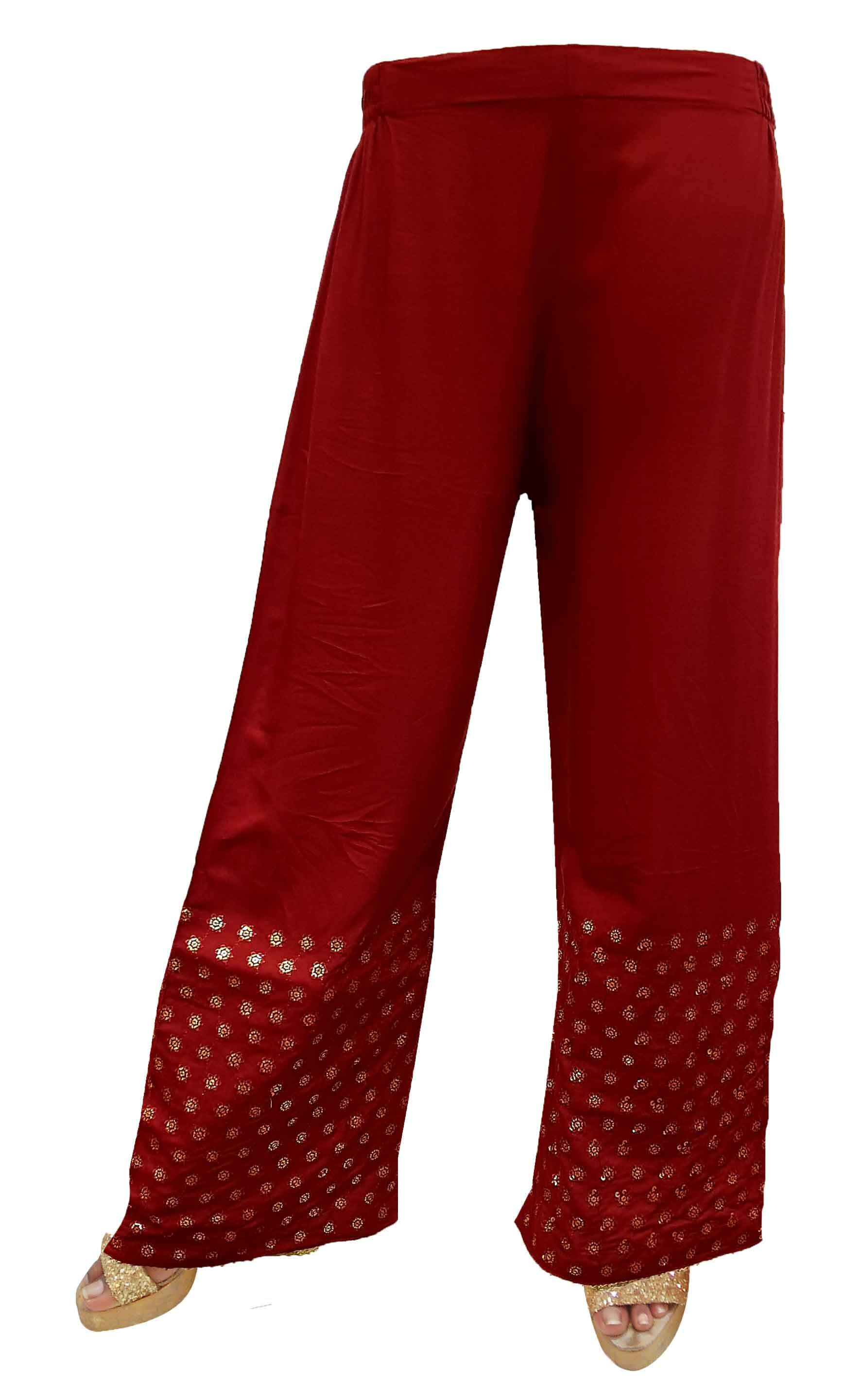 Women Multicolour Palazzo Pants Sequins with lace  P6