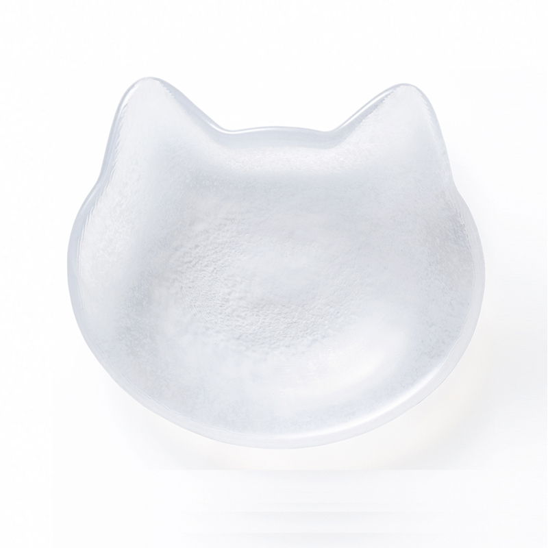 ADERIA coconeco 石塚硝子 貓兒輪廓小碟-白色