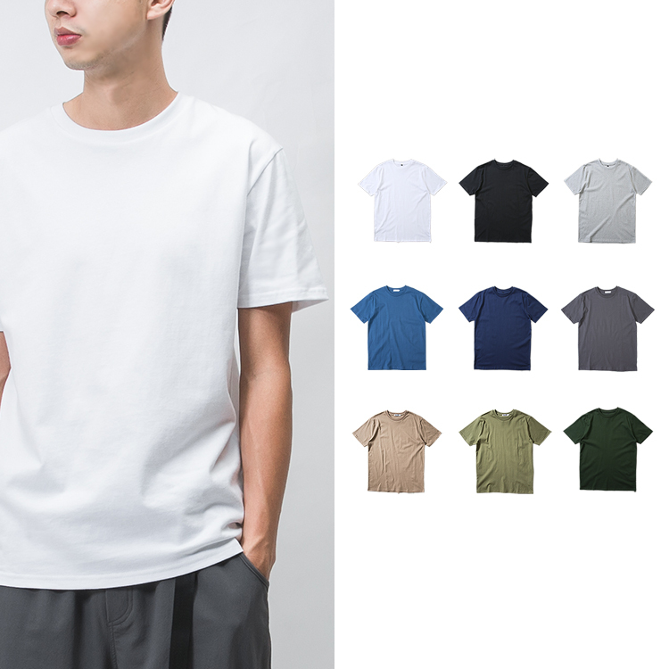 16支 素T 重磅 台灣製 超耐洗 素面短袖短T  - A18055