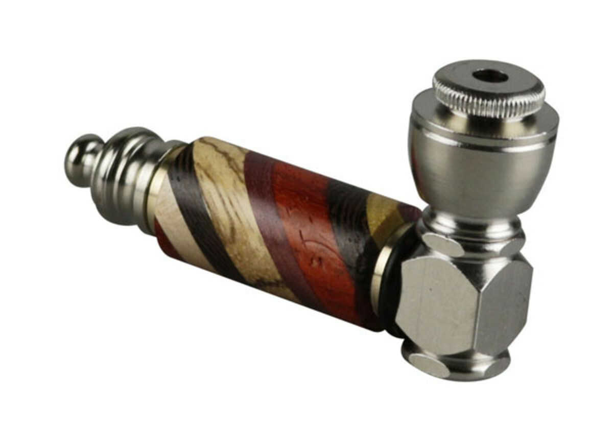 RAINBOW WOOD & STAINLESS STEEL HAND PIPES