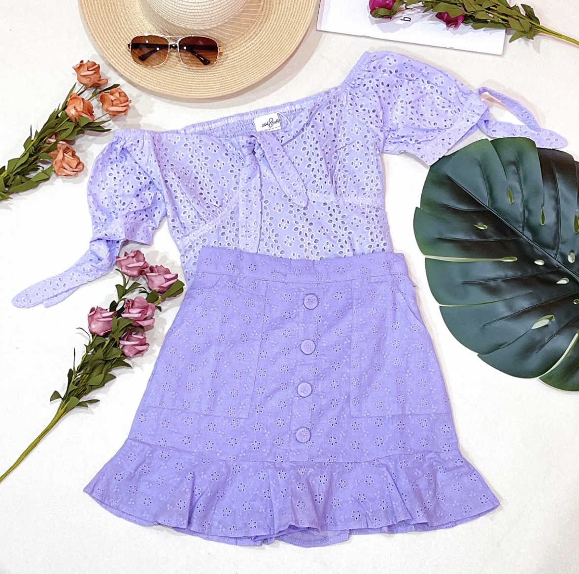 L12380 - Sweet Off Shoulder Top
