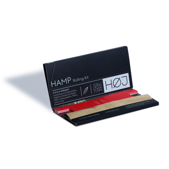 HOJ HAMP ROLLING KIT KING SIZE SLIM PAPERS + TIPS + TRAYS