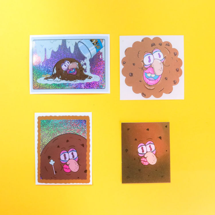 Kingjun｜防水貼紙｜餅乾