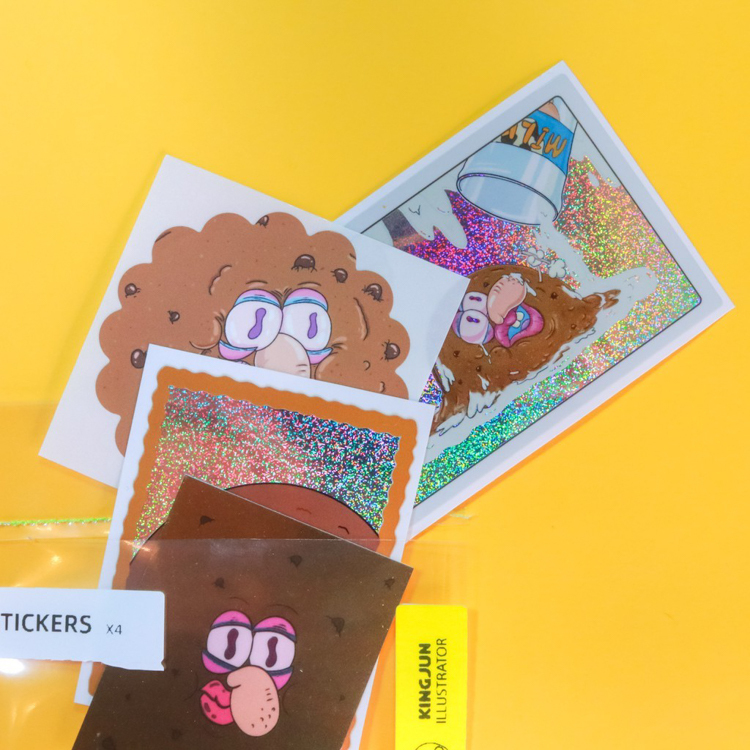 Kingjun｜防水貼紙｜餅乾