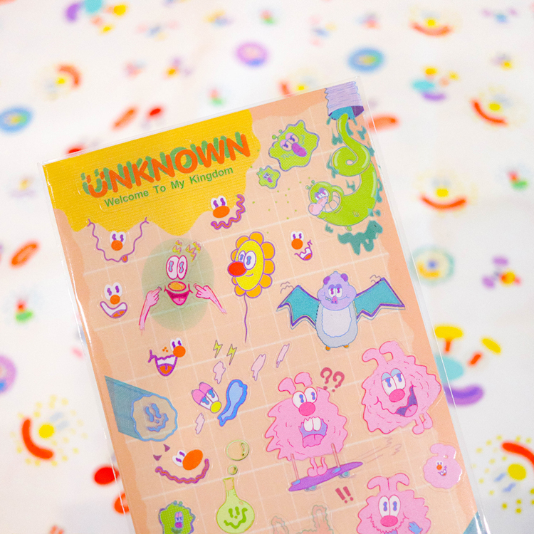 Kingjun｜透明防水割型貼紙｜UNKNOW