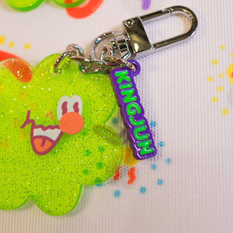 Kingjun｜airpods 吊飾｜綠色細菌