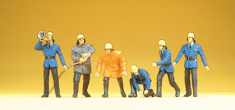 Preiser 14201 HO規 Firemen 消防員
