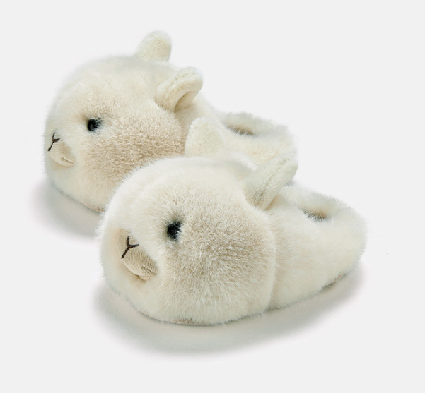 秋冬羊駝毛拖鞋