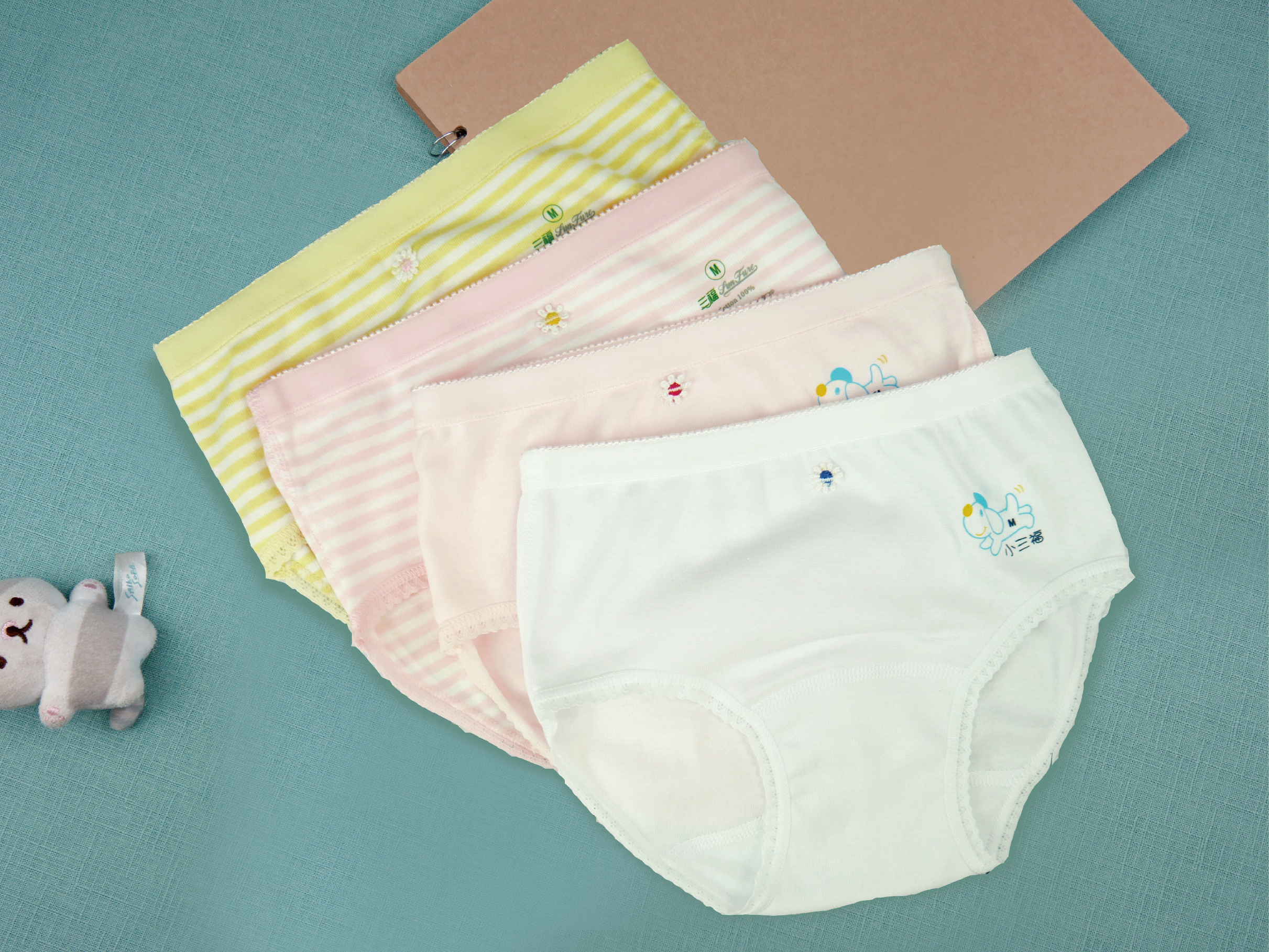 小三福 三福 棉質羅紋女童三角褲