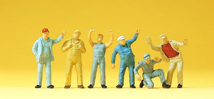 Preiser 14127 HO規 standing truck drivers 站著的卡車司機