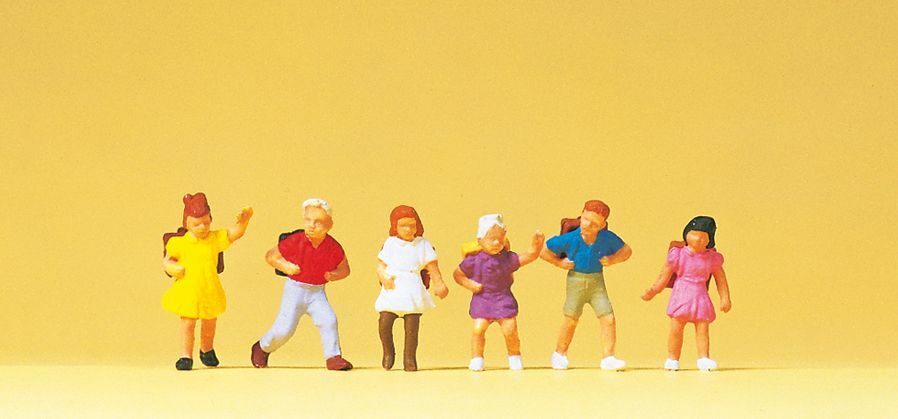 Preiser 14074 HO規 school seated children 坐著的小孩