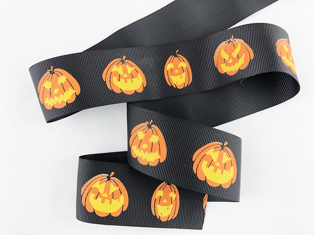 南瓜燈籠鬼臉/羅紋/38mm