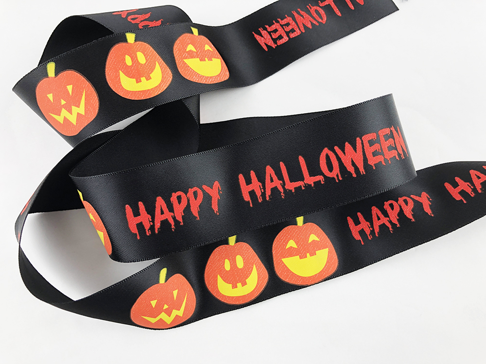 南瓜燈籠Halloween/單緞面/38mm