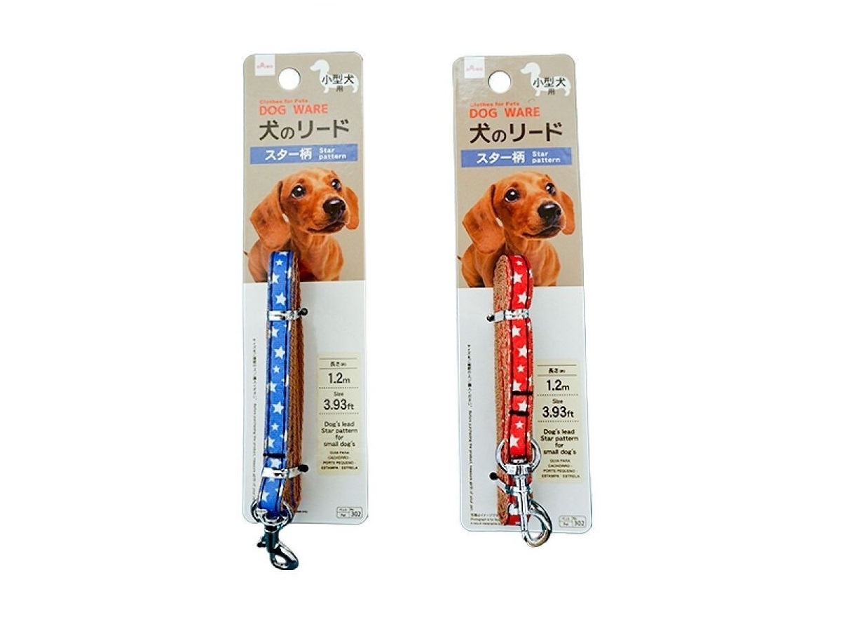 小型犬用牽繩/星星1.2m