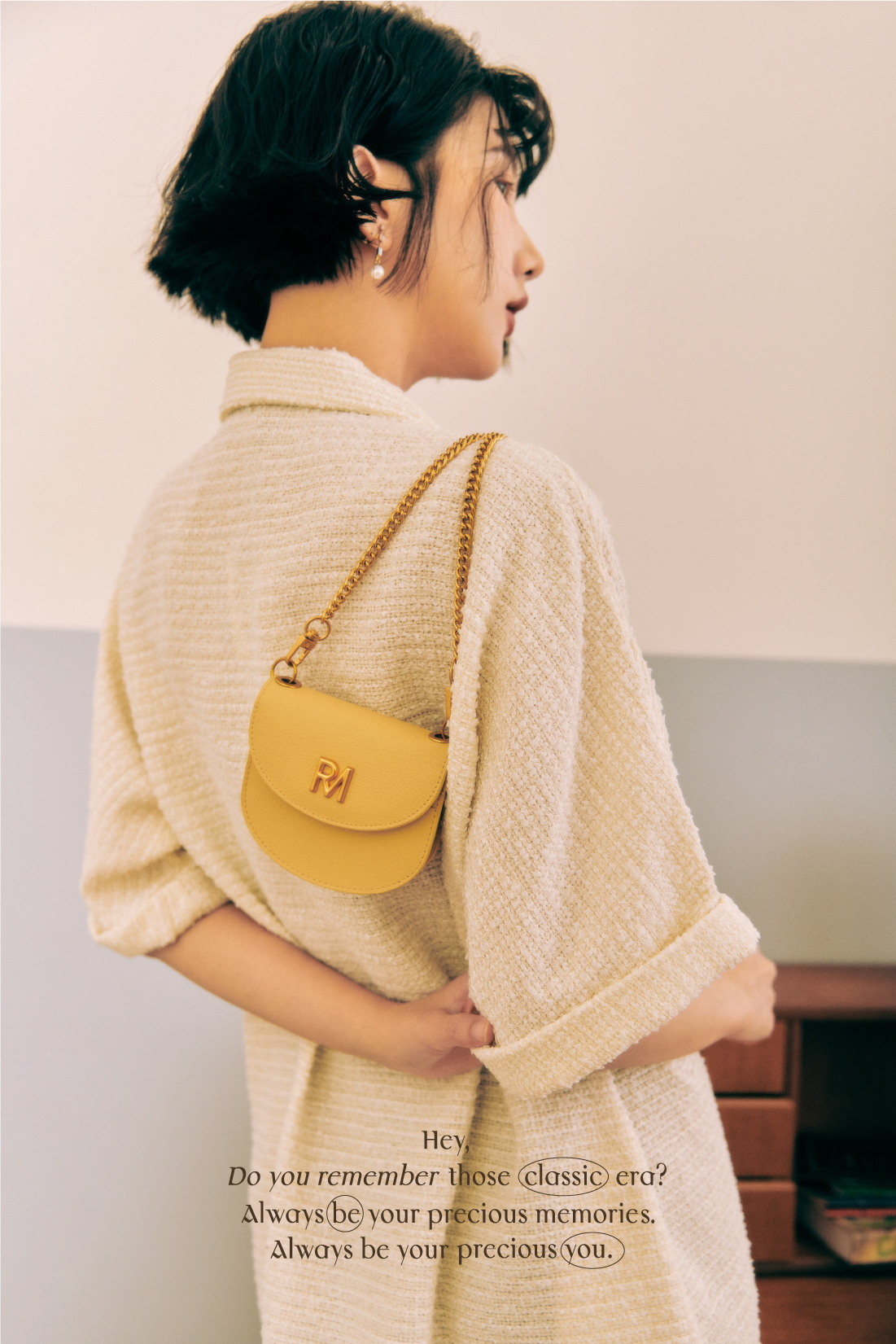 洛絲真皮鐵鍊短夾