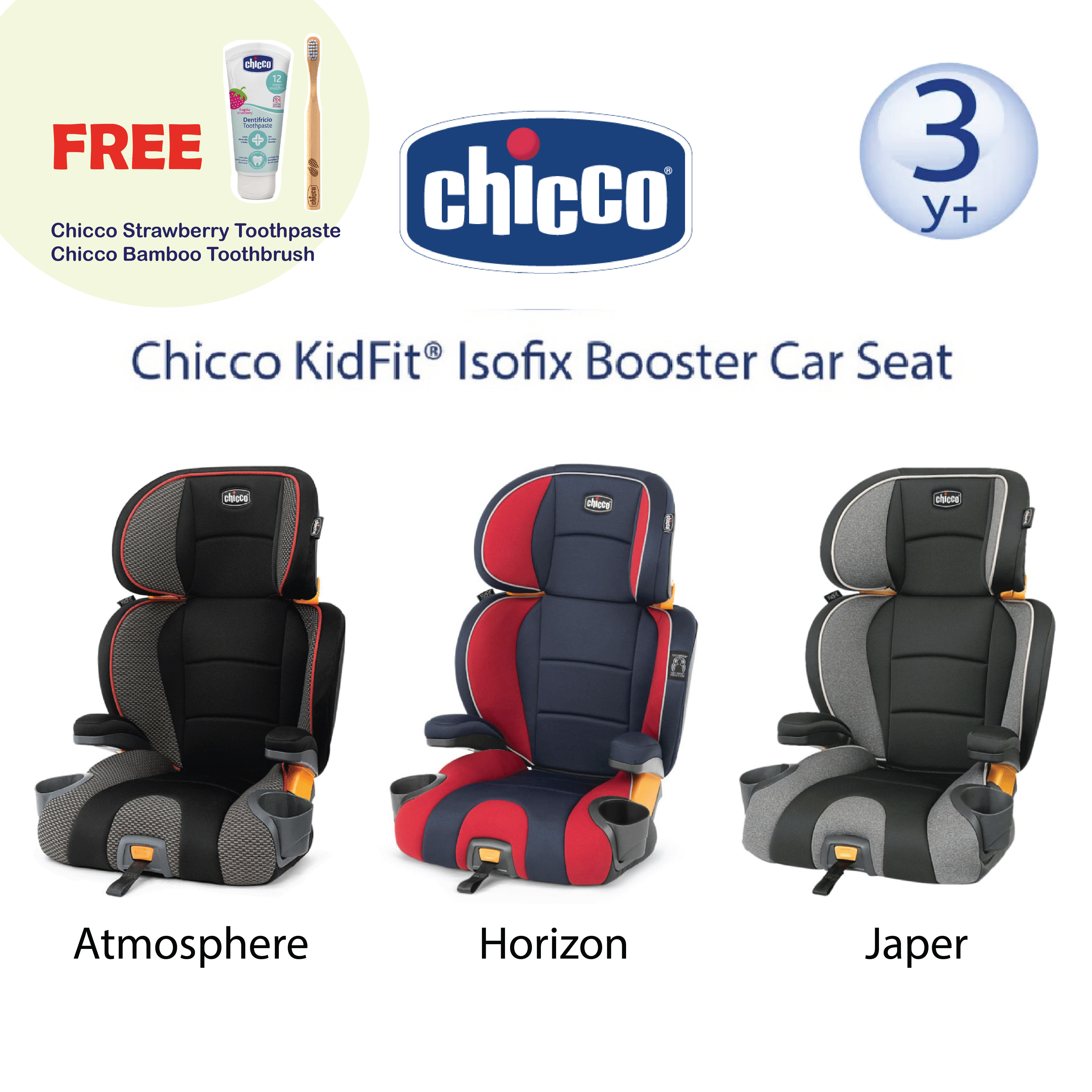 Chicco KidFit 2-in-1 Belt Positioning Booster Car Seat