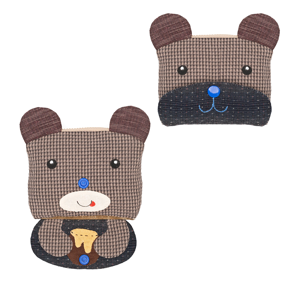 販售原尺寸【紙型】(簡易動物零錢包)