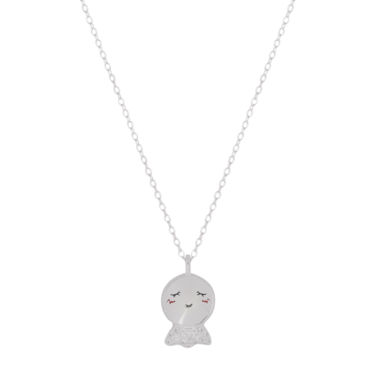 純銀對鍊，情侶項鍊 銀色晴天娃娃；有你的日子都是好天氣（2235女款）