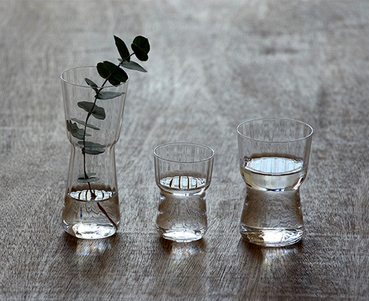 木村硝子店  MOULD GLASS 條紋玻璃杯 (L)