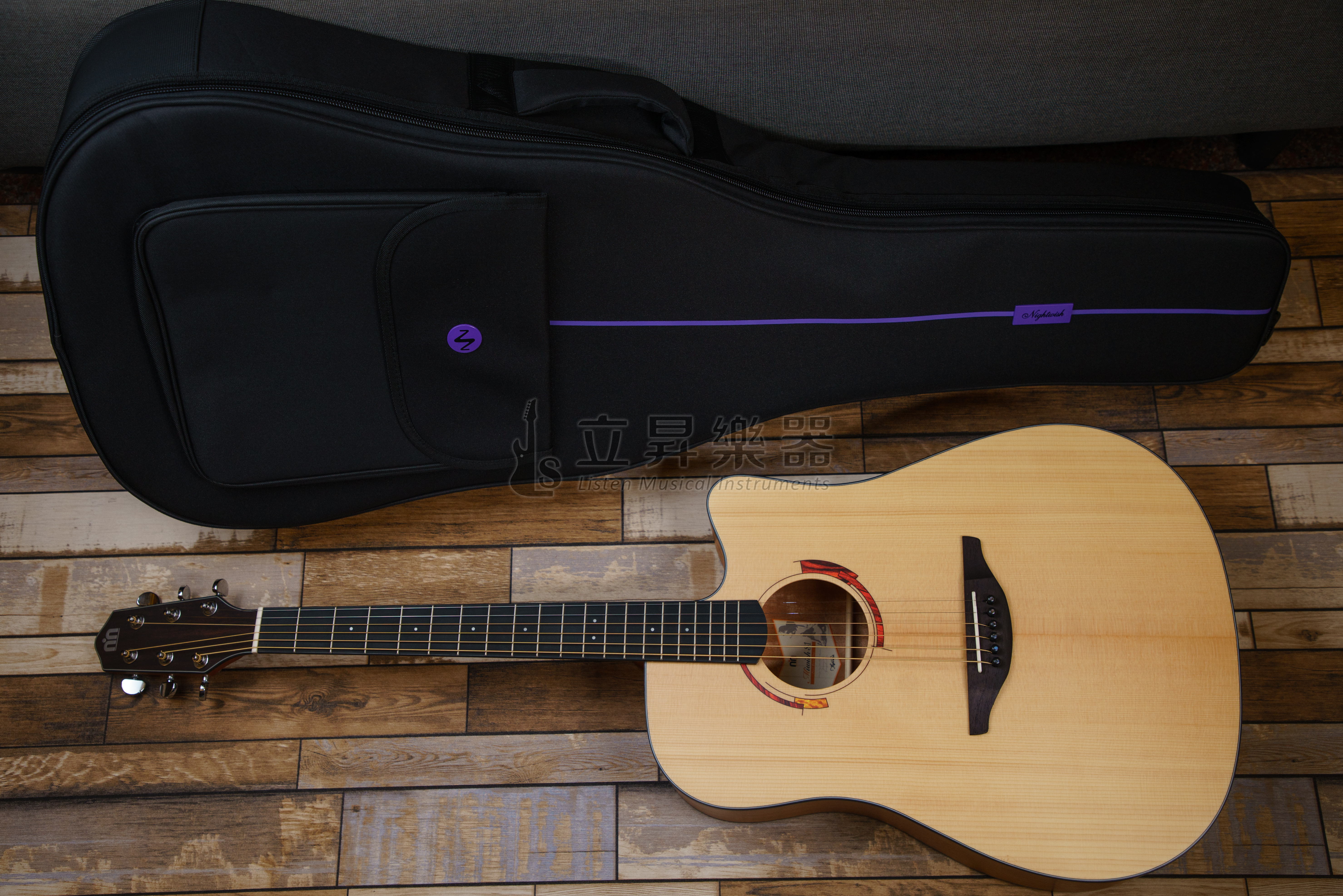 木吉他 Nightwish Miwish S1 民謠吉他 MW-DSNC 面單41吋 D桶缺角 奧古曼雲杉面板 消光 附原廠厚袋 雲杉面單 MWDSNC