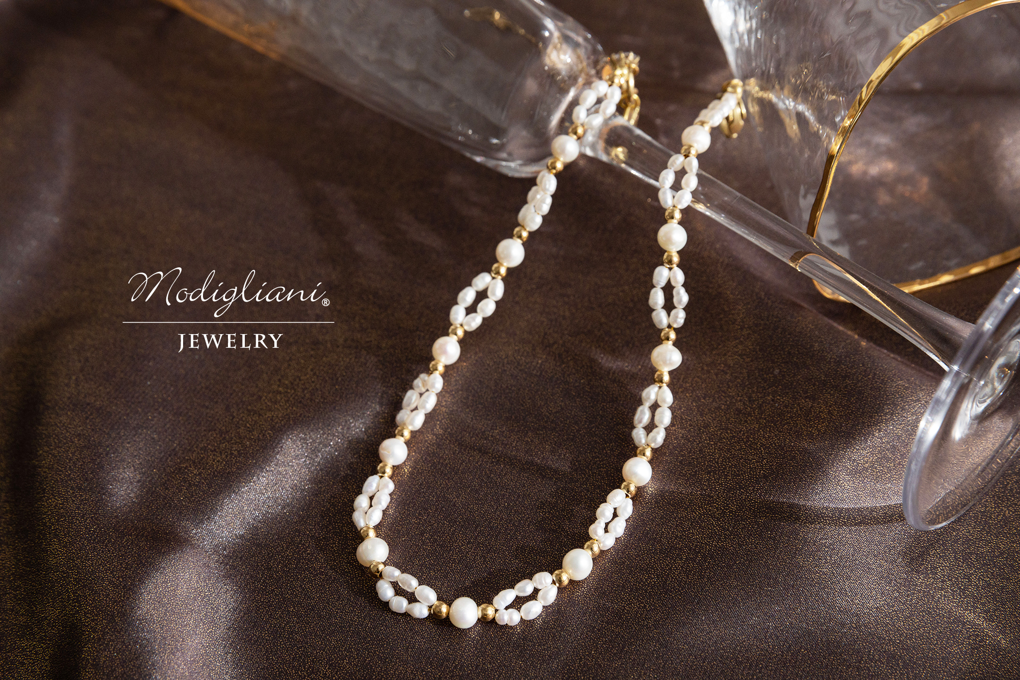 黃銅飾品, 項鍊, 飾品, 黃銅, 鋯石,天然珍珠,氣質,仙女,頸鍊