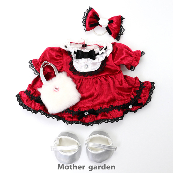 日本Usamomo萌兔桃桃-更衣衣服-套裝組 華麗宴會43cm專用 玩偶配件