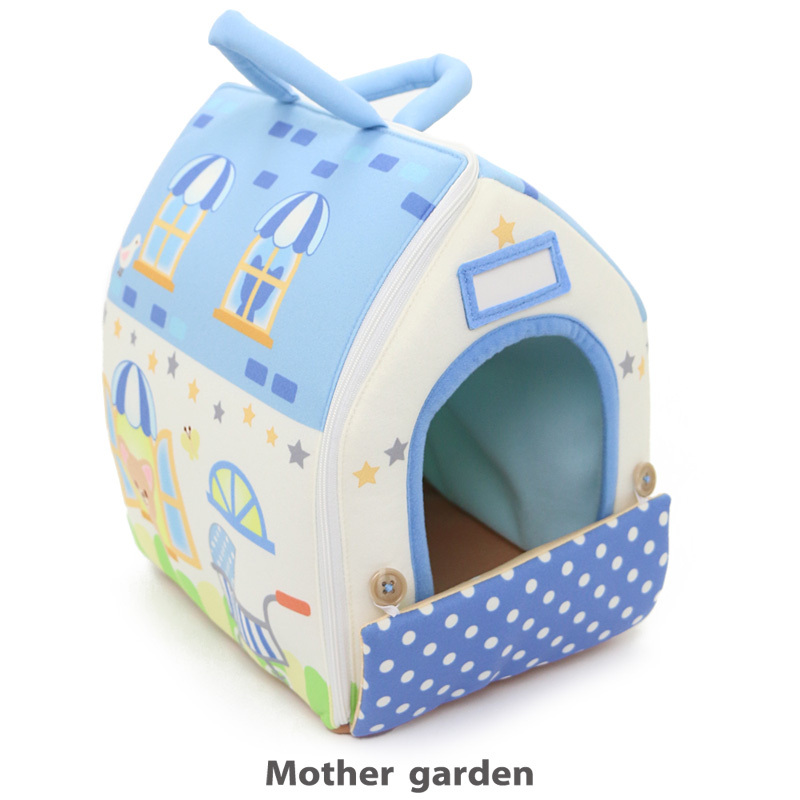 日本Usamomo萌兔桃桃-家家酒-一起去散步 狗狗小屋 水藍