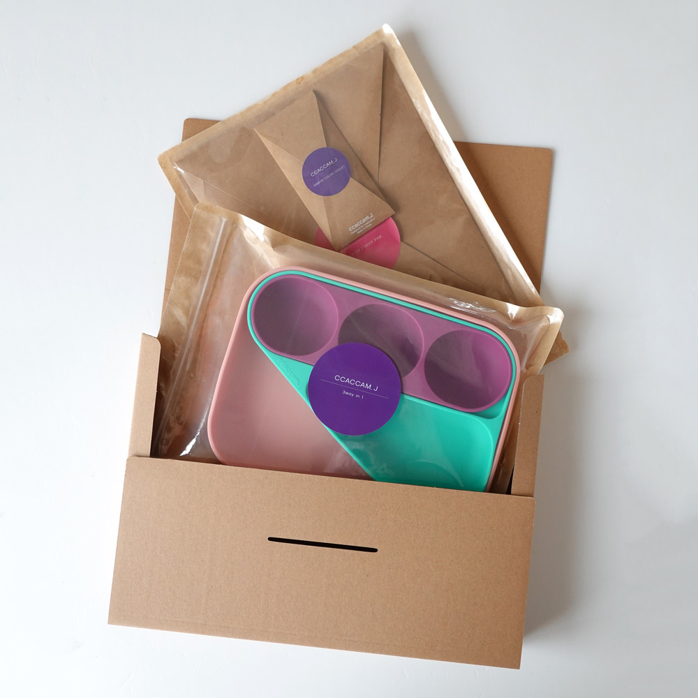 抖兜調色餐盤組合【4色】-韓國ccaccam.j美型抖兜調色餐盤