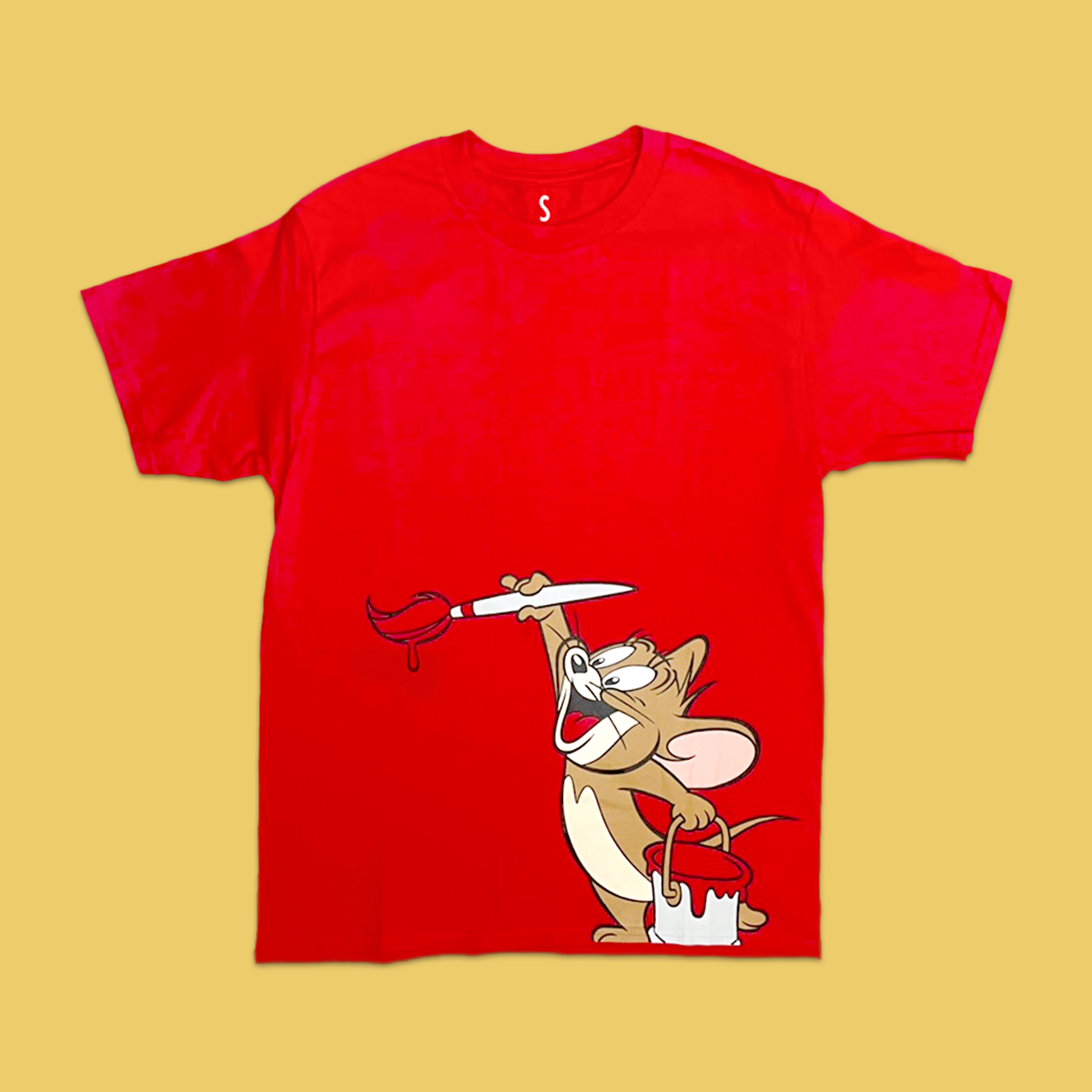 Tom and Jerry-彩色T-shirt-Jerry