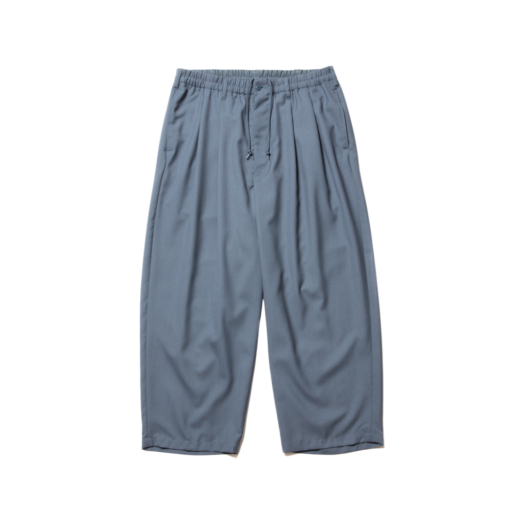 COOTIE PRODUCTIONS - T/W 2 TUCK EASY ANKLE PANTS / SMOKE BLUE