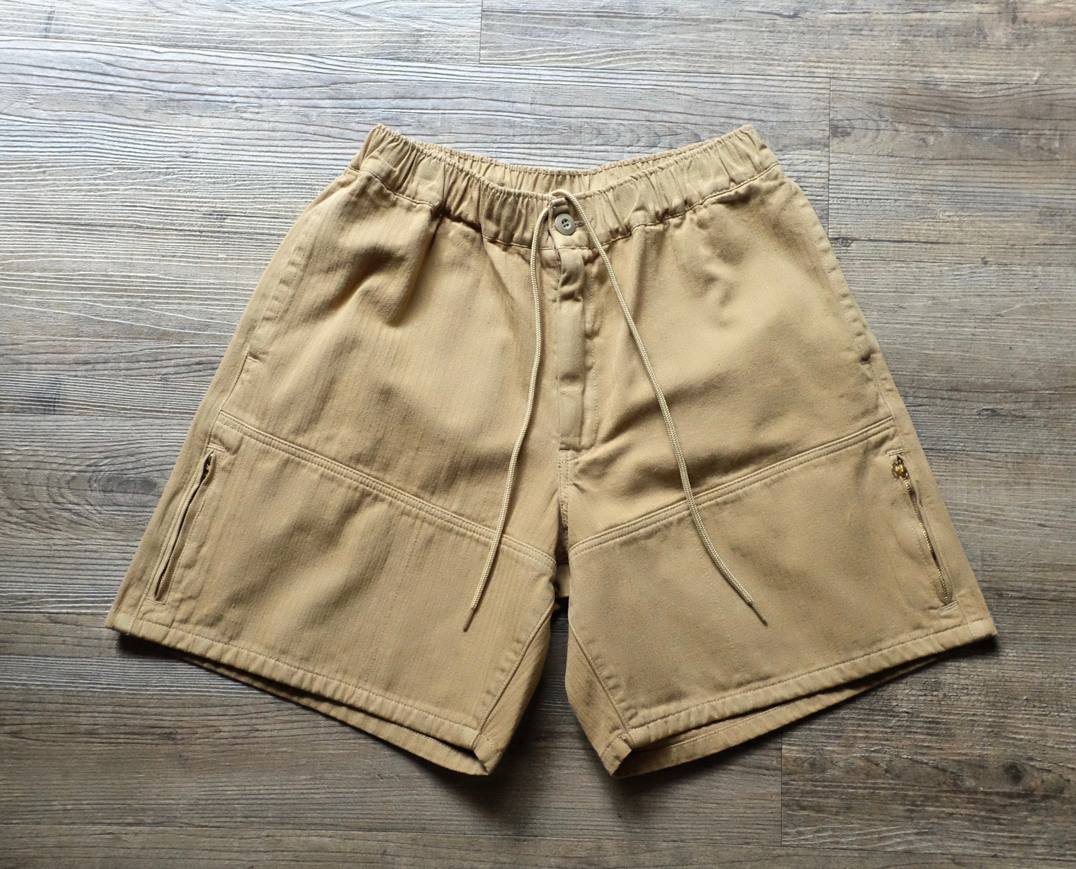 HOUSTON cotton HBT shorts KAHKI