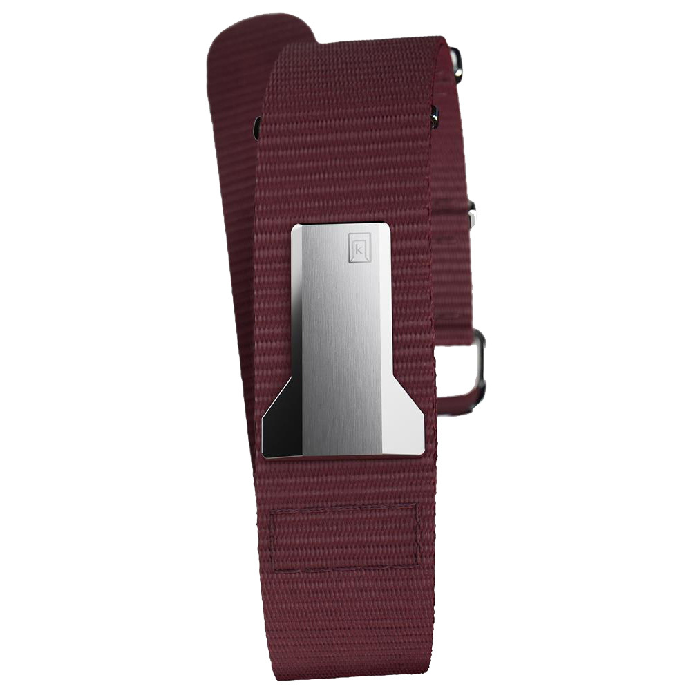 KLINK-03-MC8  勃艮第紅單圈尼龍錶帶