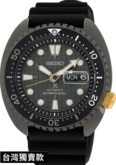 萬年鐘錶 - SEIKO PROSPEX 台灣太魯閣峽谷限定款 石灰色格紋面盤機械潛水錶 SRPH39K1 /  4R36-06Z0N 錶徑45MM