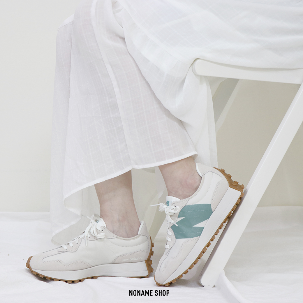 NEW BALANCE NB327 327 大N 復古 厚底 甜心綠 (女款)