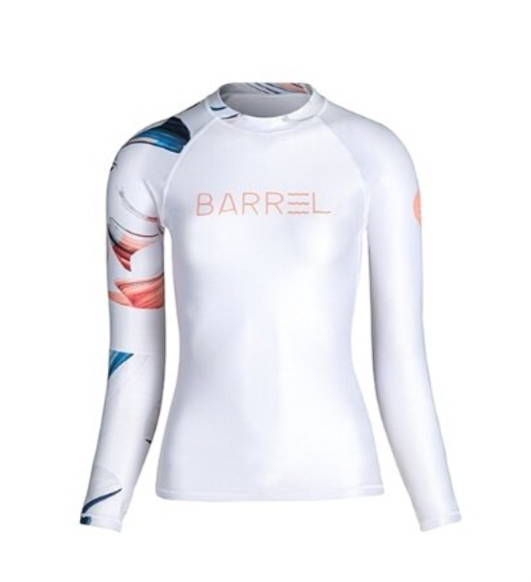 ▲BARREL ODD 女款防曬衣 花色白 斷貨