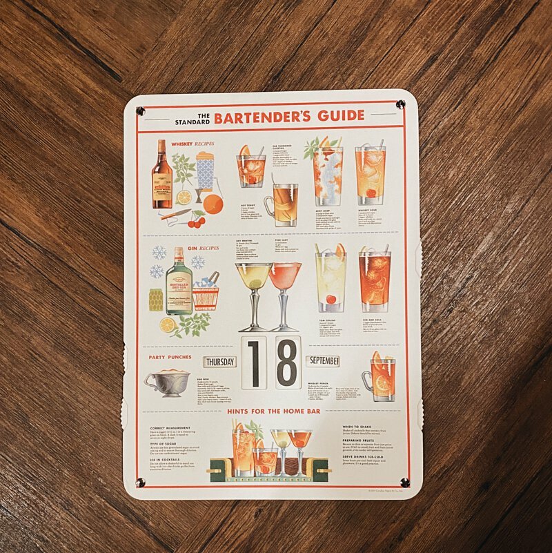 Cavallini &Co. 轉盤萬年曆 掛曆 雞尾酒