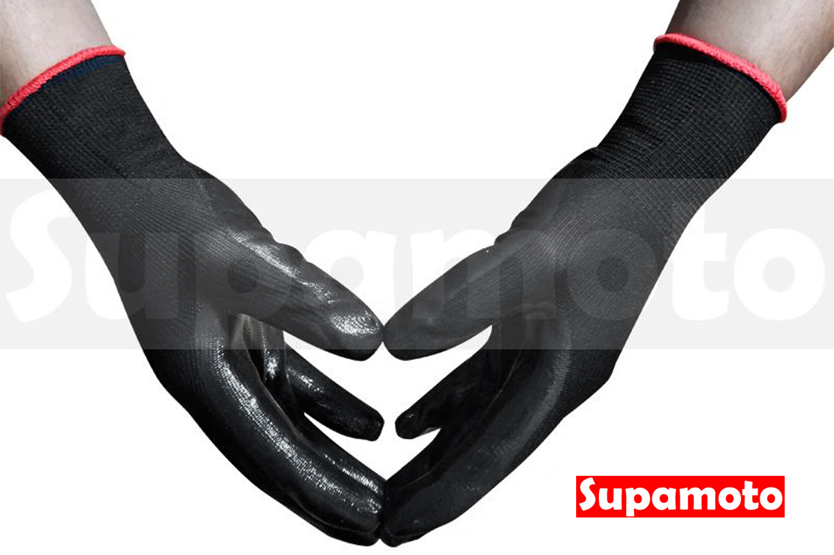 -Supamoto- 防滑手套 止滑手套 沾膠 手套 維修 PU手套  修車 工作手套 黑膠手套 棉紗手套 尼龍