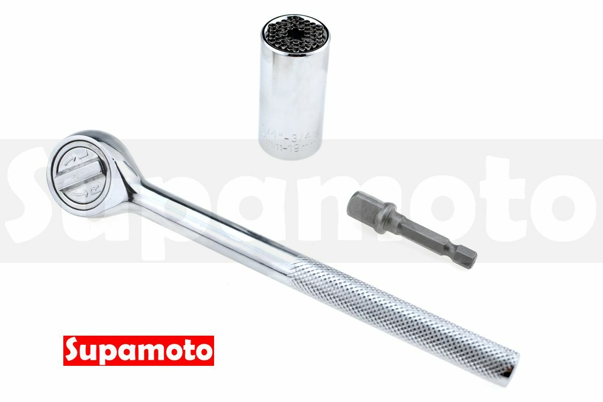 -Supamoto- 萬用 套筒 三分 3/8 棘輪 扳手 原裝 萬能 螺絲 3分 3分頭 魔術 grip