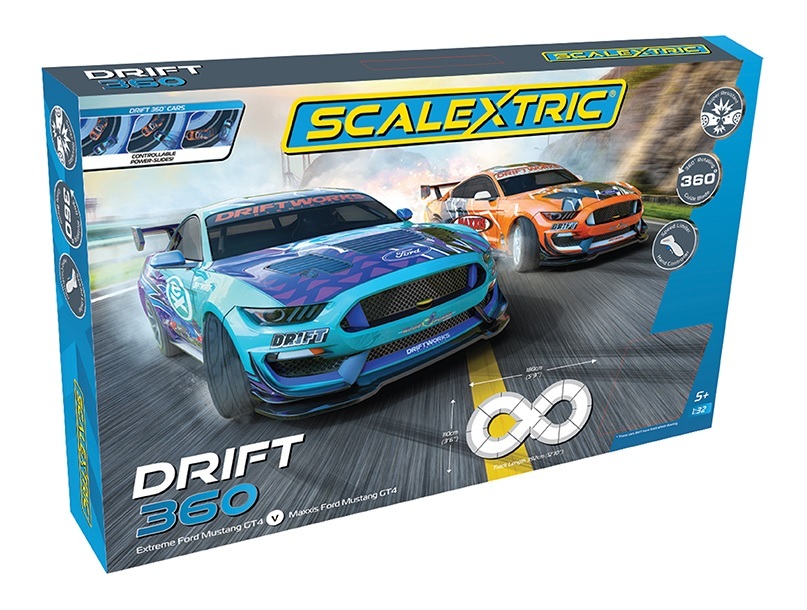 Scalextric C1421P Drift 360 電動軌道車