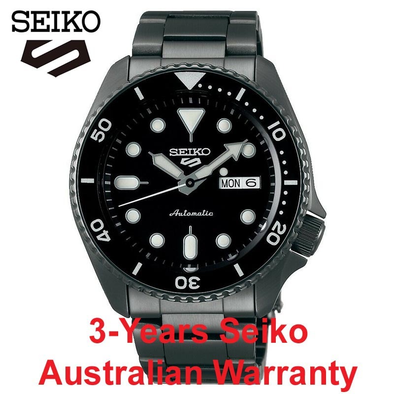 Seiko 5 srpd black hot sale