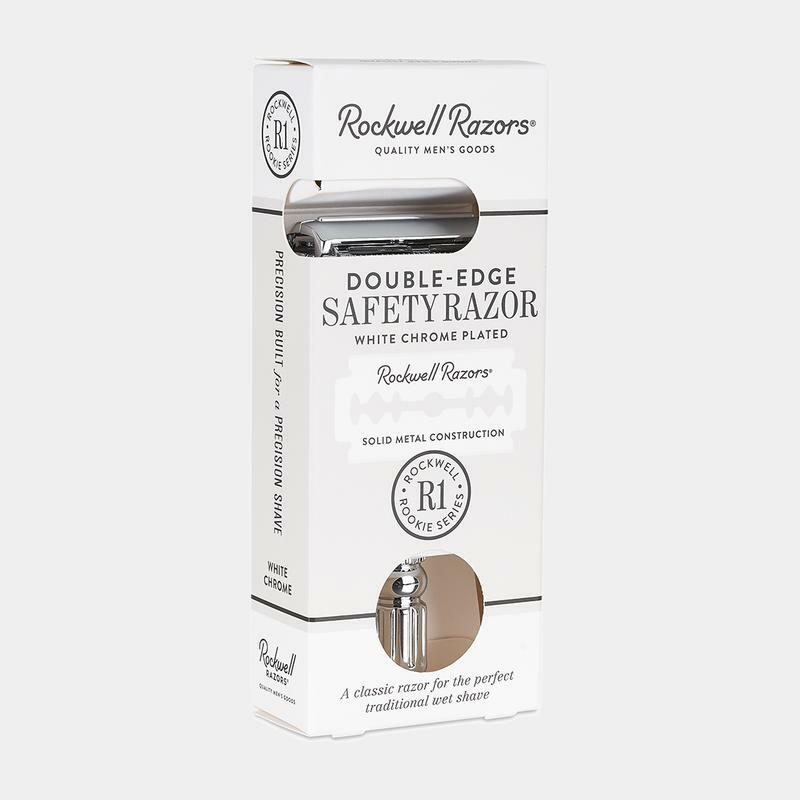 Rockwell R1 - Double Edge Safety Razor  White Chrome