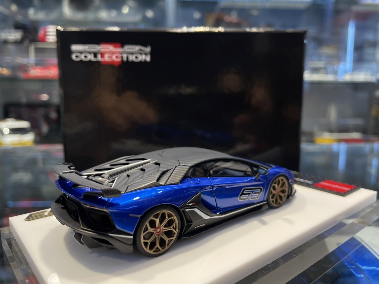 MakeUp EM514C Lamborghini Aventador SVJ 63 Blue 1/43