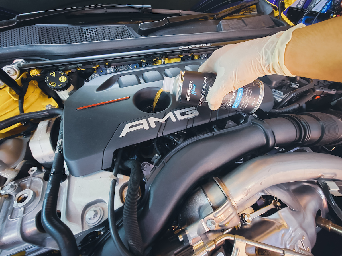 Mercedes-Benz AMG A250 Yellow Super Nano Engine Flush 深層引擎清洗劑
