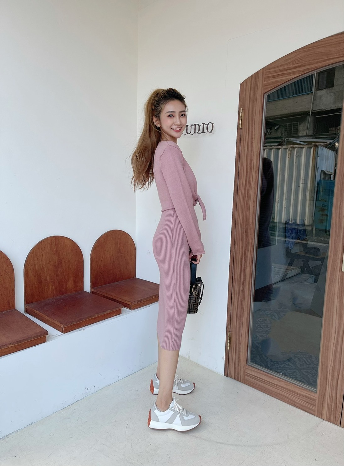 🔥09.29直播新品］🇰🇷正韓超美親膚兩件式包臀連身裙（三色/美美粉/裙子+外罩衣）