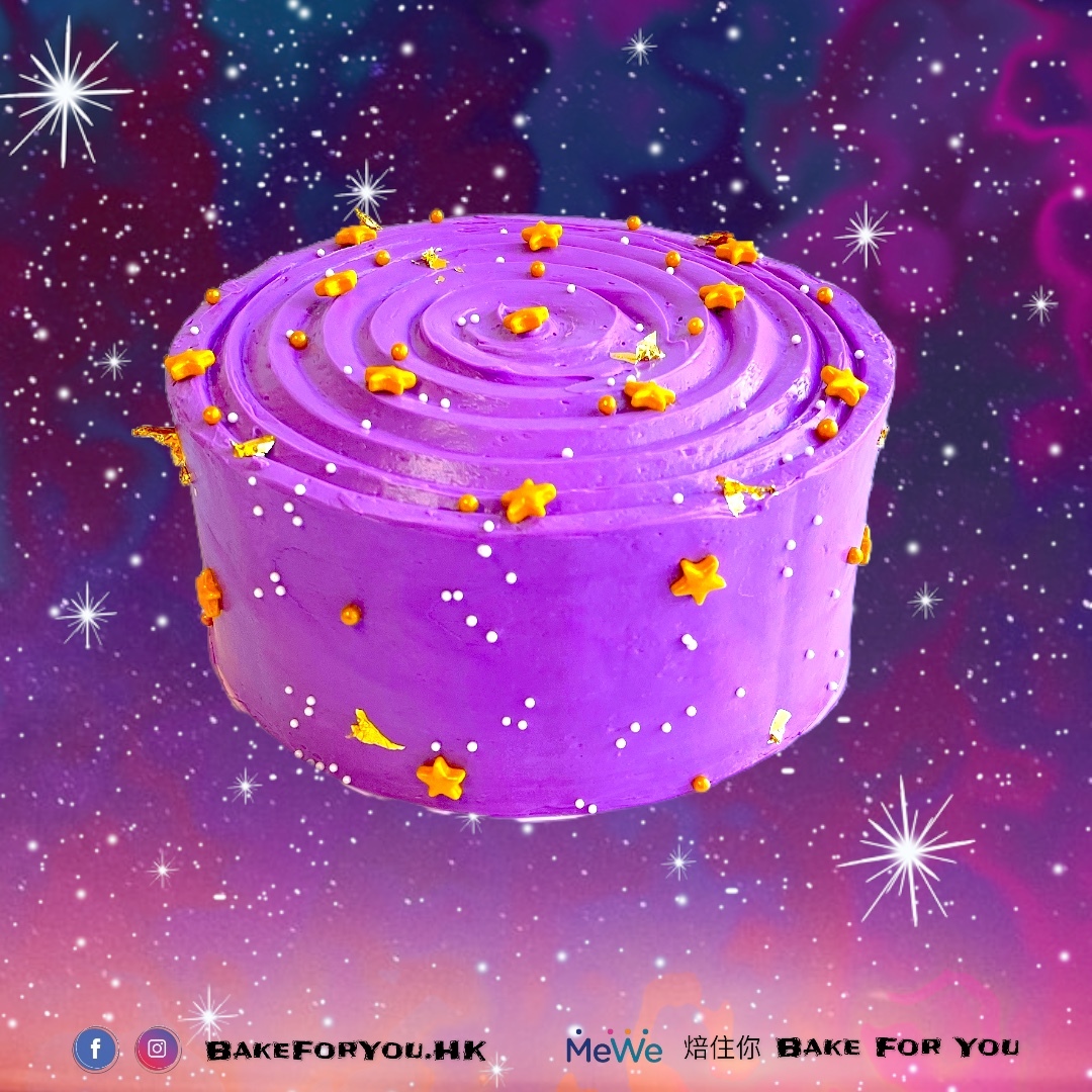 紫藍色星空蛋糕