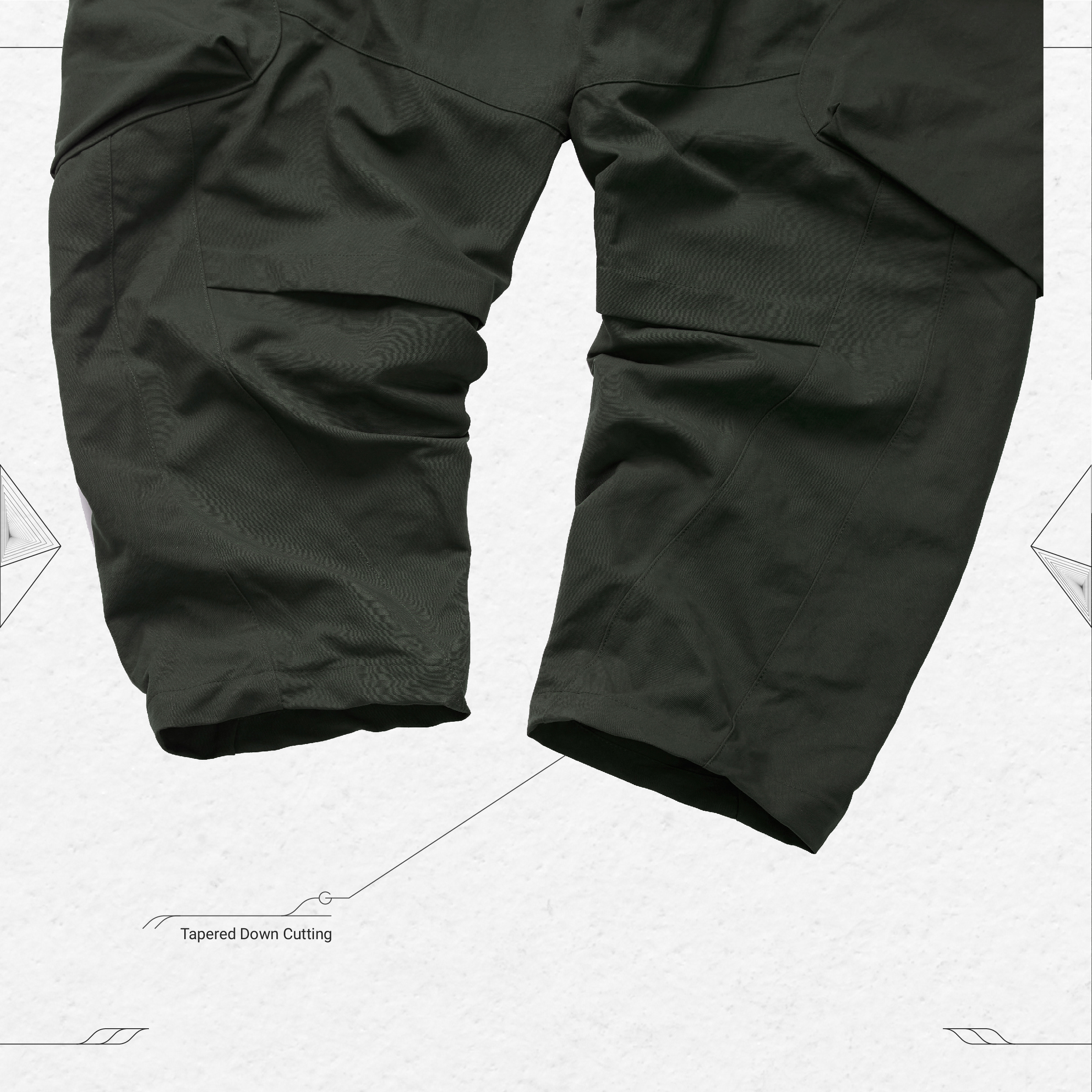 原*始様 GOOPiMADE Choreutics 3D Utility Pan P1.L5S - “Choreutics” 3D Utility Pants - D-Buschgrün