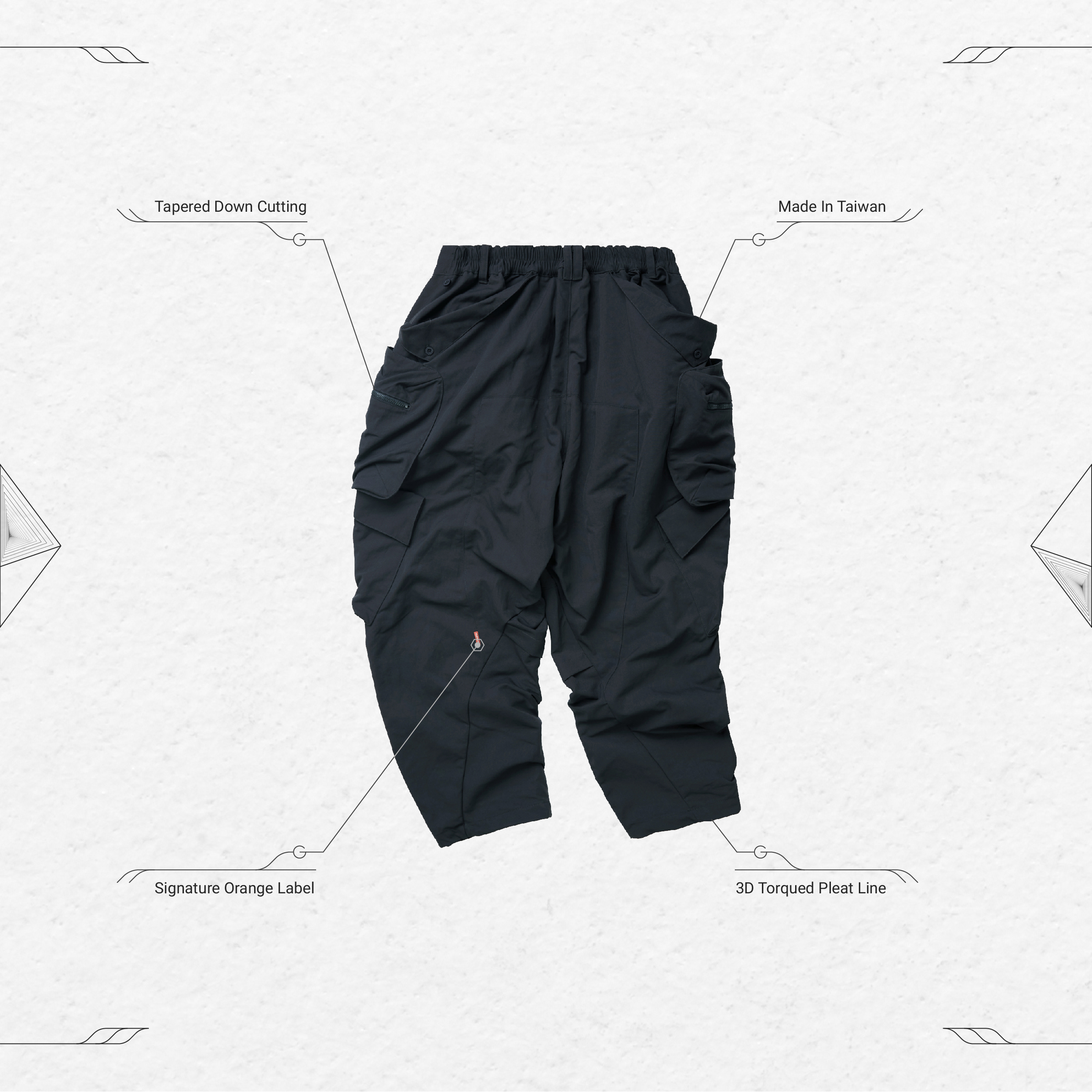 P1.L5S - “Choreutics” 3D Utility Pants - Iron