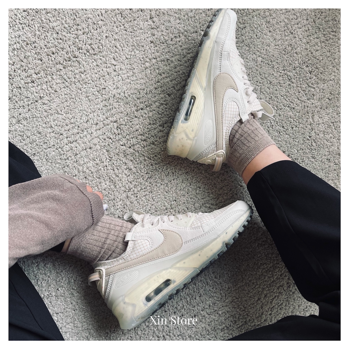 【現貨】Nike Air Max Terrascape 90 奶茶勾 抗撕裂 果凍底 氣墊 增高 奶油派對