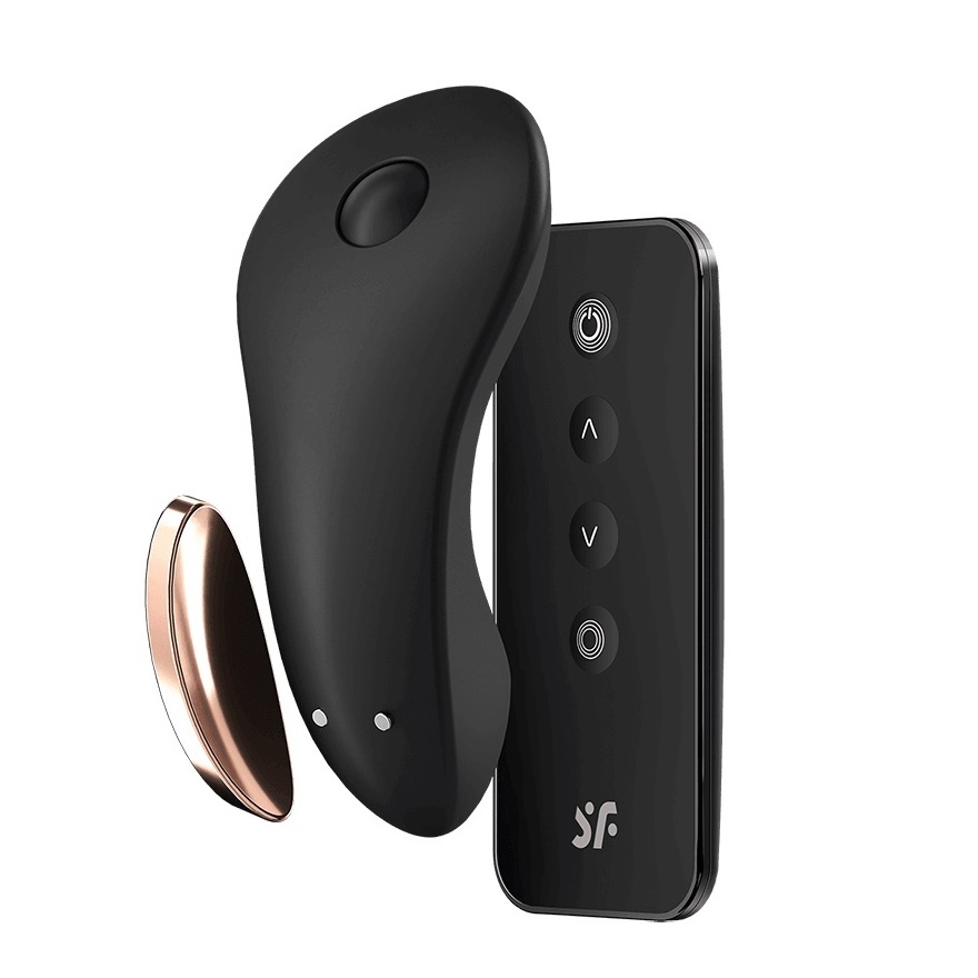 〔德國原裝進口〕Satisfyer Little Secret 遙控磁吸式內褲震動器 - 黑色