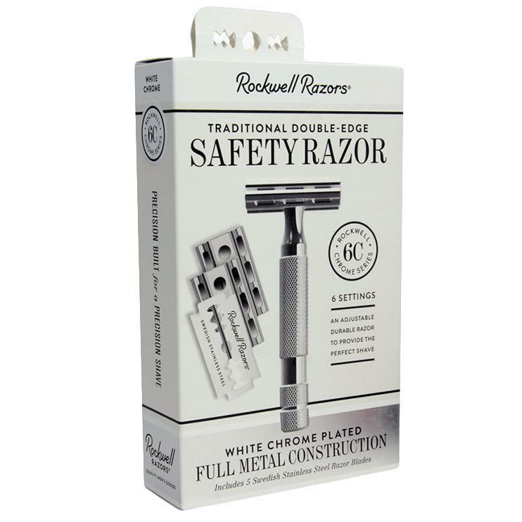 Rockwell 6C White Chrome 白色鍍鉻可調式 Safety Razor